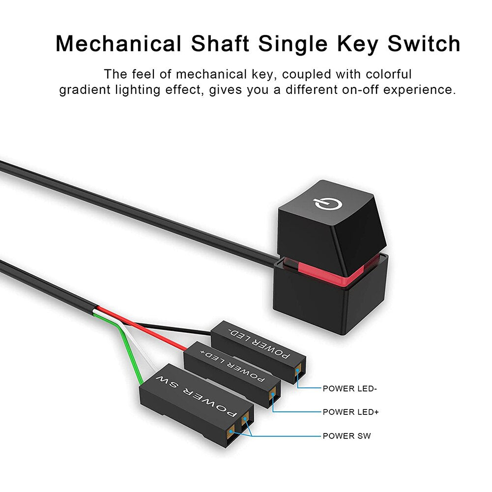 2M Portable LED Computer Desktop Switch PC