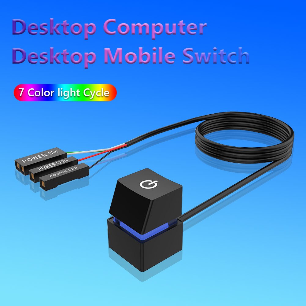 2M Portable LED Computer Desktop Switch PC